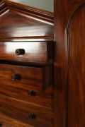 A fine quality Colonial Australian cedar Beaconsfield wardrobe with inverted break-front and paladian back, full cedar secondary construction, New South Wales origin, circa 1840, 204cm high, 210cm wide, 60cm deep. - 3
