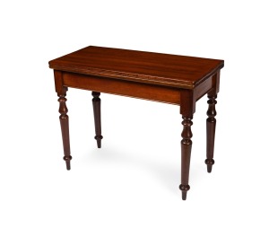 369 · A rare antique Colonial Australian cedar fold-over tea table, circa 1860, 70cm high, 91cm wide, 89cm deep.