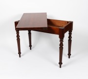 A rare antique Colonial Australian cedar fold-over tea table, circa 1860, 70cm high, 91cm wide, 89cm deep. - 2