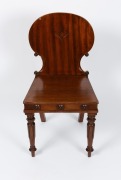 A fine and early Colonial Australian cedar hall chair, Tasmanian origin, circa 1820, 89cm high. - 3