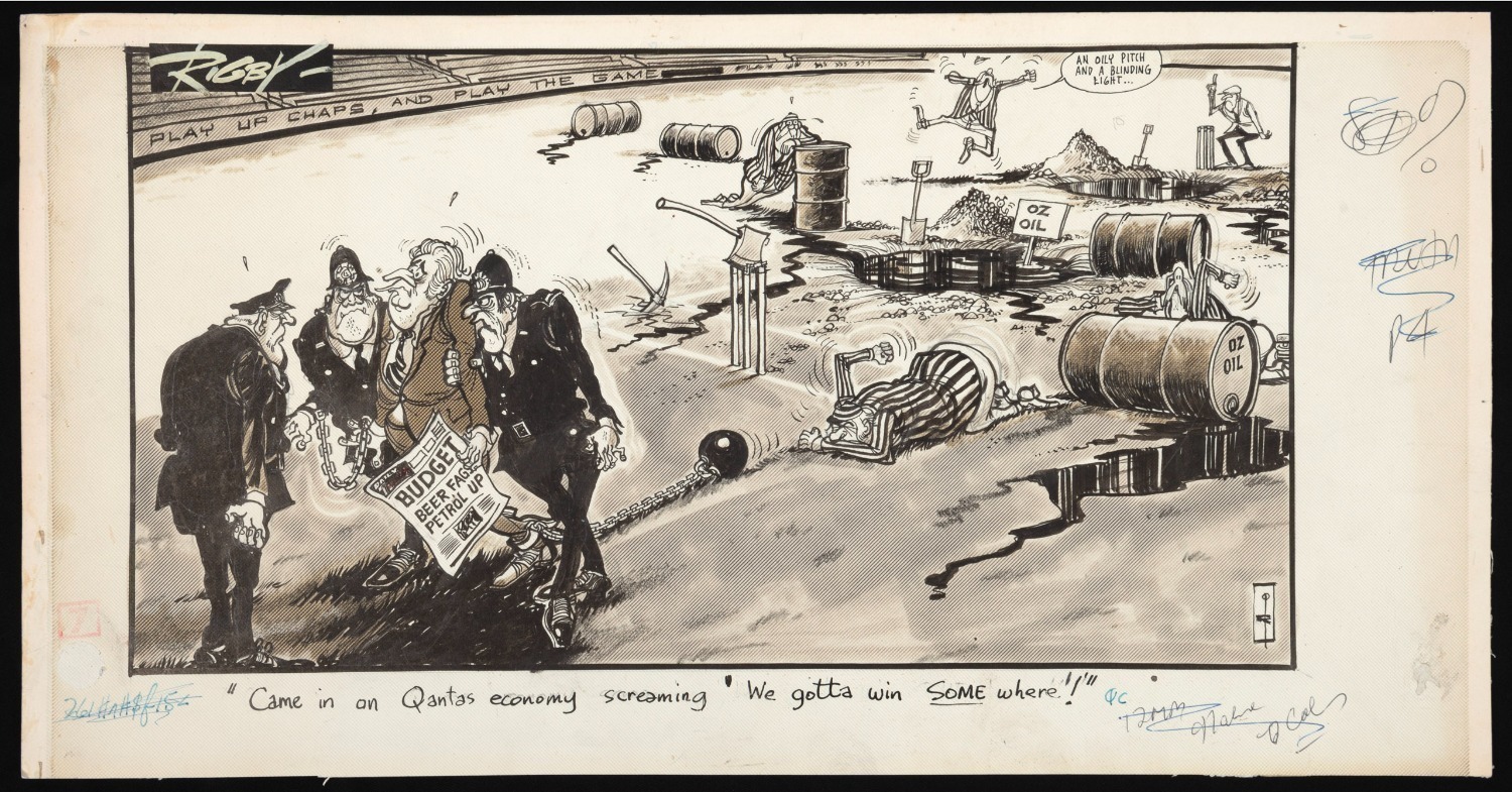PAUL RIGBY original cartoon artwork featuring GOUGH WHITLAM, August ...