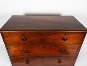 An antique Australian full cedar construction chest of four drawers by William Fowler of Campbelltown, New South Wales, circa 1843, 94cm high, 109cm wide, 50cm deep. - 2