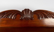 An antique Australian cedar chiffonier with shield doors, turned column supports and cross-banded top shelf, Tasmania origin, circa 1850, unusually large proportions of 153cm high, 122cm wide, 53cm deep. - 3