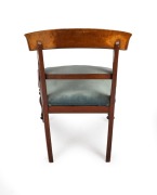 An antique Australian cedar spade back carver chair with drop in seat, serpentine front rail and faceted legs, New South Wales origin, circa 1850, 50cm across the arms - 4
