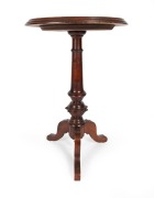WINKS & HALL (attributed) fine quality New Zealand specimen wood wine table with parquetry starburst top, late 19th century, 78cm high, 51cm diameter - 5