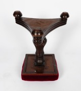 A fine quality Colonial Australian cedar revolving piano seat with lotus carved baluster shaped column, centurion skirt and tri-form base, Tasmanian origin, circa 1840, 52cm high - 2