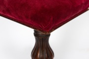 A fine quality Colonial Australian cedar revolving piano seat with lotus carved baluster shaped column, centurion skirt and tri-form base, Tasmanian origin, circa 1840, 52cm high - 4