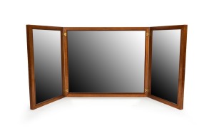350 · SCHULIM KRIMPER vintage Australian three fold mirror, circa 1960s, 71 x 84cm overall.