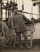 TERRA NOVA EXPEDITION: Original silver gelatin photograph, 9.5 x 11.5cm, numbered 'A191' in pencil in Herbert Ponting's hand, known to have been titled by Ponting "Lieut Wilfrid Bruce".