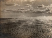 TERRA NOVA EXPEDITION: Original silver gelatin photograph, 16.5 x 11.5cm, numbered '552' in pencil in Herbert Ponting's hand, known to have been titled by Ponting "Frost smoke rising from the sea, off Glacier Tongue".