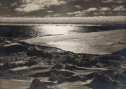 TERRA NOVA EXPEDITION: Original silver gelatin photograph, 16.5 x 11.5cm, numbered '26' in pencil in Herbert Ponting's hand, known to have been titled by Ponting "Light effect on Pack. Dec. 22nd 1910".