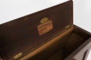 A rare Australian cedar "Dunny" commode with makers label "J.H Dunning, George St, Sydney" and paper label instructions under lid, circa 1870, ​​​​​​​99cm high, 64cm wide, 70cm deep. - 2