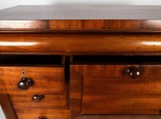 An antique Australian lum chest of drawers with cross banded hat drawer, shallow pilasters with blackwood corbels, constructed with good cuts of figured cedar and huon pine secondary carcass timbers, Tasmanian origin, circa 1860, 131cm high, 131cm wide, 6 - 3