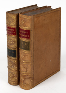 CHAMBERS, William & Robert, CHAMBERS'S INFORMATION FOR THE PEOPLE [London : W. & R. Chambers, 1857-58, 4th ed.], two full calf bindings, with coloured panels to spine, gilt titles and decorations. (2 vols.).