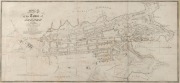"MAP OF THE TOWN OF SYDNEY, 1836"; together with a map titled "PART OF SOUTH AUSTRALIA", 19th century, (2 items), both framed and glazed, the Sydney example 19 x 40cm, 39 x 59cm overall. - 2