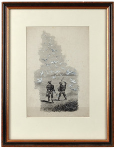 EDWARD ROPER (1830-1909), From Paradise, Ballarat, watercolour and gouache, signed lower left "E. Roper", 24.5 x 17.5cm, 39 x 31cm overall.