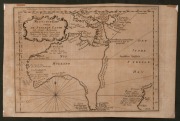 JACQUES BELLIN [1703-1772]: Copperplate engraved map "Mignatur Kort Over De Sydlige Lande", being the scarcer 1764 Danish edition of Bellin's 1753 "Carte Reduite Des Terres Australes", framed and glazed, 51 x 60.5cm overall. One of the few eighteenth-cent - 2