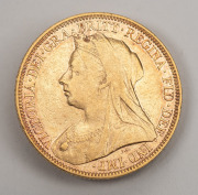 1893 & 1895 Sovereigns, Queen Victoria, Melbourne Mint, (2) VF. - 3