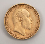 1904 & 1905 Sovereigns, Edward VII, St. George reverse, Melbourne Mint, (2) VF. - 2