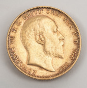 1904 & 1905 Sovereigns, Edward VII, St. George reverse, Melbourne Mint, (2) VF. - 3
