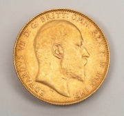 1907 Sovereign, Edward VII, St. George reverse, Perth Mint, EF. - 2