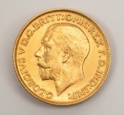 GEORGE V, 1920 Sovereign, St. George reverse, Unknown Mint, virtually Uncirculated. - 2