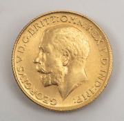 GEORGE V, 1928 Sovereign, St. George reverse, Unknown Mint, virtually Uncirculated. - 2