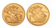 GEORGE V, 1927 and 1928 Sovereigns, Pretoria Mint, (2) EF/aUnc.