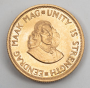 1965 1 Rand and 2 Rand gold Springboks, (2) Unc. - 2