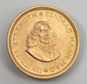 1965 1 Rand and 2 Rand gold Springboks, (2) Unc. - 3