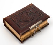 A collection of cartes-de-visite in a lovely old-time leather-bound album; mainly Sydney studios including T.S. Glaister, Bradley & Allen, David Scott, Newman, J.J. Hollands, Freeman, William Sargent, B.C. Boake, J. Hubert Newman, Falk, Tuttle, (40+ cards - 3