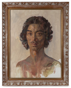 ARTHUR MURCH (1902-1989), portrait of a young man, oil on canvas, signed lower right "Murch", ​​​​​​​55 x 41cm, 68 x 54cm overall.