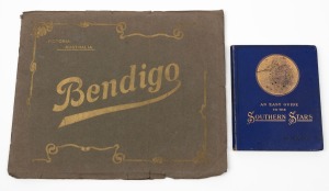 BENDIGO: Antique black and white broadside publication in dusty green wrapper with gilt lettering, 19th century; together with "An Easy Guide To The Southern Stars" antique pocket handbook in original blue boards with pictorial gilt cover, [London, 1896],