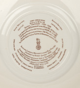 SYDNEY HARBOUR BRIDGE SOUVENIR, sesquicentennial 1788-1938, porcelain commemorative cabinet plate by ROYAL DOULTON, retailed by Prouds of Sydney, 26cm wide. - 2
