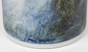 PAUL DELPRAT hand-painted cylindrical porcelain vase with nude figures in landscape, signed "Paul Delprat", 26cm high - 2