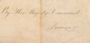 THE STORY OF BENJAMIN BAYLY (1797-1850), First Lieutenant, 21st Regiment of Foot, Van Diemen's Land and resident of "RUNNYMEDE", north of Hobart. A remarkable group of five original vellum documents recording Bayly's service career - 10