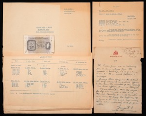 MILITARY DOCUMENTS: Stamped "Most Secret, Outline Order of Battle, Middle East Force (Exc1 Dominions and Allies).