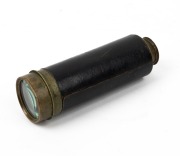 An antique English six drawer expandable pocket telescope in original leather case, 19th century - 3