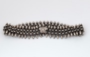An antique sterling silver collar with acorn decoration, 19th century, ​​​​​​​40cm long, 77 grams. - 2