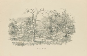 FREDERICK ROBERT NIXON (1817-1860), I.) Part Of Adelaide, from the N.W. II.) Hindley Street, looking west, III.) The Port, IV.) Frame Bridge, V.) Government House, & part of N. Terrace. E. View. Circa 1880's group of five photo-lithographs in green ink on