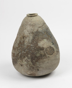 KIRK WINTER ash glazed studio pottery vase, 36cm high