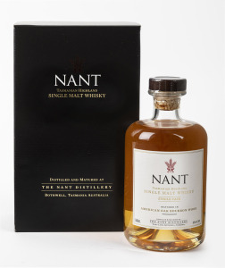 NANT Tasmanian Highland Single Malt Whisky, (Matured in American Oak Bourbon Wood), cask 444, bottle 102/147, filled 25/11/2013, bottled 02/08/2017, 500ml, (one bottle), in original box.