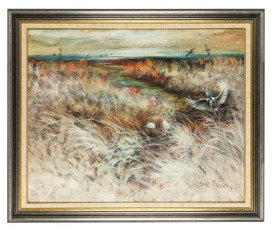 BILL BEAVAN&nbsp;(1944-2005), Beginnings, oil on board, ​​​​​​​signed lower right "Bill Beavan, '74", 60 x 75cm, 74 x 89cm overall.