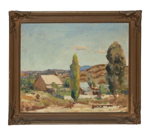 GEORGE COLVILLE (1887-1970), Farmhouse, oil on canvas board, signed lower right "Geo. Colville", 38 x 45cm, 47 x 54cm overall.