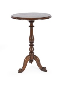 326 · An Australian cedar wine table, 19th century, 74cm high, 48cm diameter.