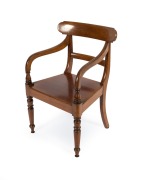 An antique Australian cedar carver chair, 19th century, ​​​​​​​51cm across the arms.