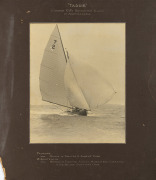 [TASMANIAN INTEREST - SHIPS & YACHTS] Eighteen assorted albumen print photographs, all mounted on cards, some with captions, ranging in size up to large format, the largest sheet size 39 x 31cm, 59 x 52cm overall including mount