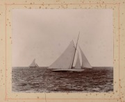 [TASMANIAN INTEREST - SHIPS & YACHTS] Eighteen assorted albumen print photographs, all mounted on cards, some with captions, ranging in size up to large format, the largest sheet size 39 x 31cm, 59 x 52cm overall including mount - 3