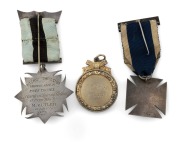 HENRY STEINER Australian silver gilt finished prize medal engraved "MRS. MARTINS SCHOOL. 1 PRIZE, 1883", stamped "H. STEINER" flanked by lion and crown marks; together with two antique New Zealand silver prize medals, one engraved "FITZROY ROWING CLUB Swi - 2