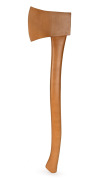 A Tasmanian huon pine carved axe ornament, 77cm long